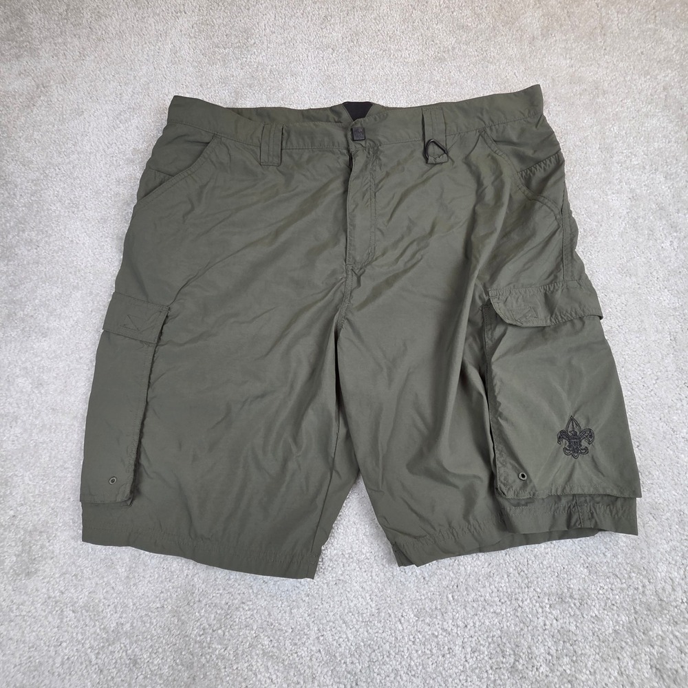 Boy Scouts Of America BSA Centennial Uniform Shorts Women's XL Green Cargo Nylon